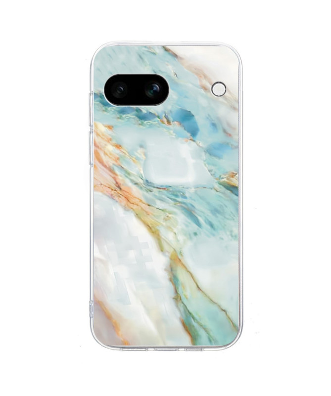 Coque Google Pixel 9a | Marbrée Bleu Vert