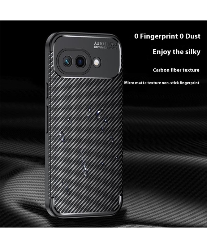 Coque Google Pixel 9a finition fibre de carbone