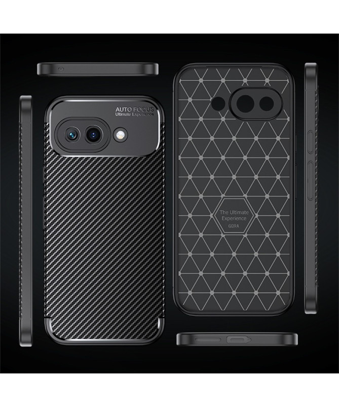 Coque Google Pixel 9a finition fibre de carbone