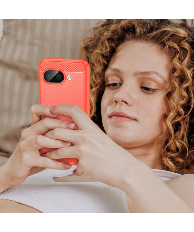 Coque Google Pixel 9a flexible effet brossé