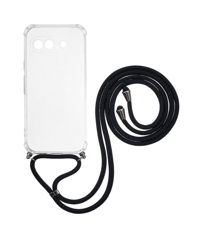 Coque Google Pixel 9a transparente avec cordon | Cléos