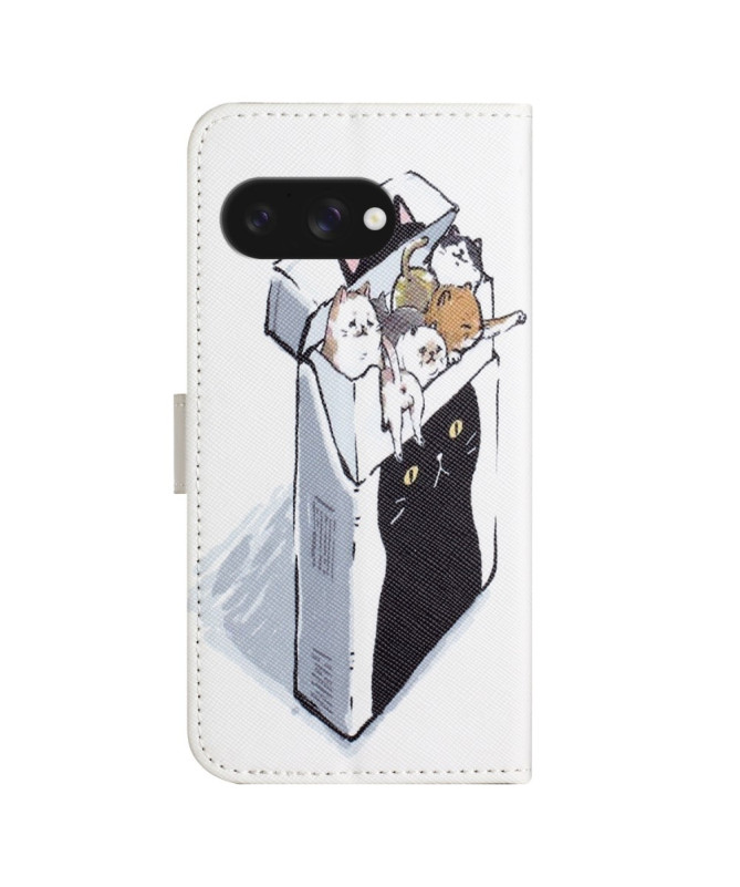 Housse Google Pixel 9a Chats dans la boîte