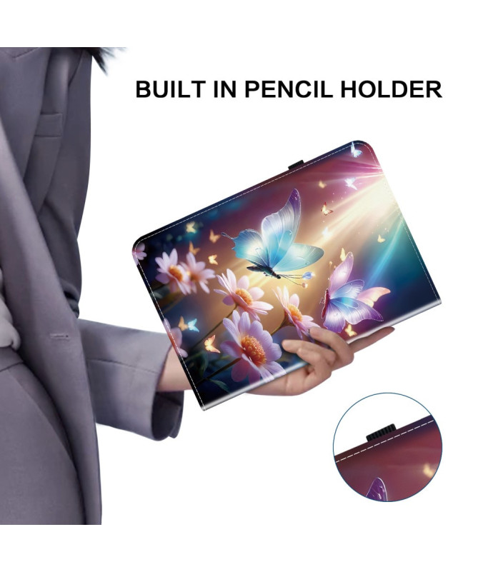 Housse iPad 10.9 (2022) / iPad (2025) Papillon Lumière