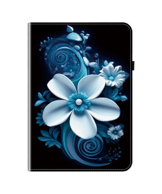 Housse iPad 10.9 (2022) / iPad (2025) Bleu Nuit Florale
