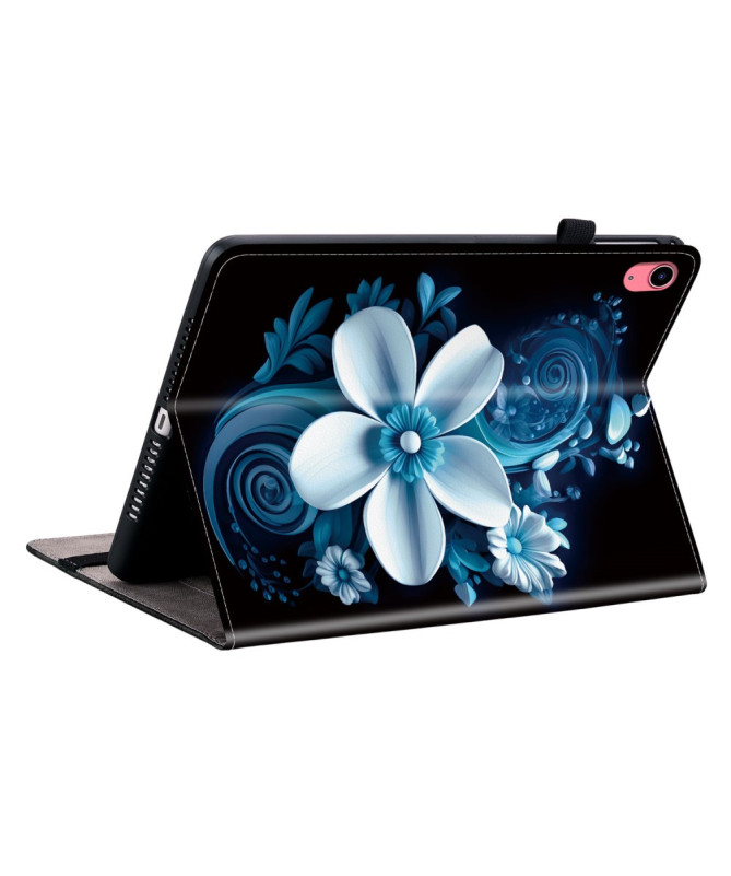 Housse iPad 10.9 (2022) / iPad (2025) Bleu Nuit Florale - photo 4