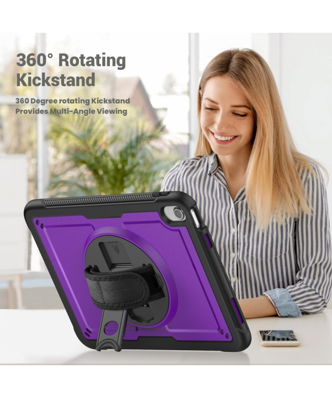 Coque iPad (2025) / 10.9 (2022) Antichoc Support Rotatif + Sangle