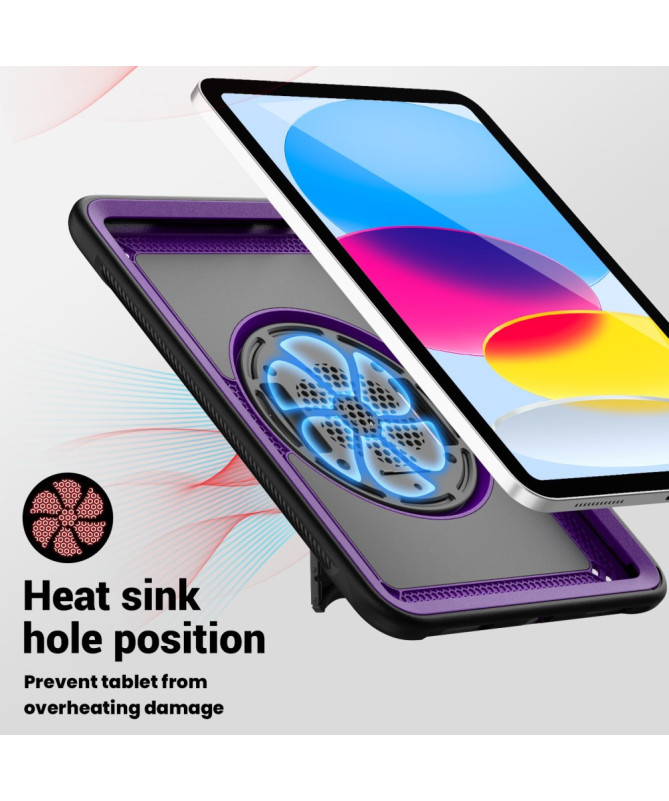 Coque iPad (2025) / 10.9 (2022) Antichoc Support Rotatif + Sangle