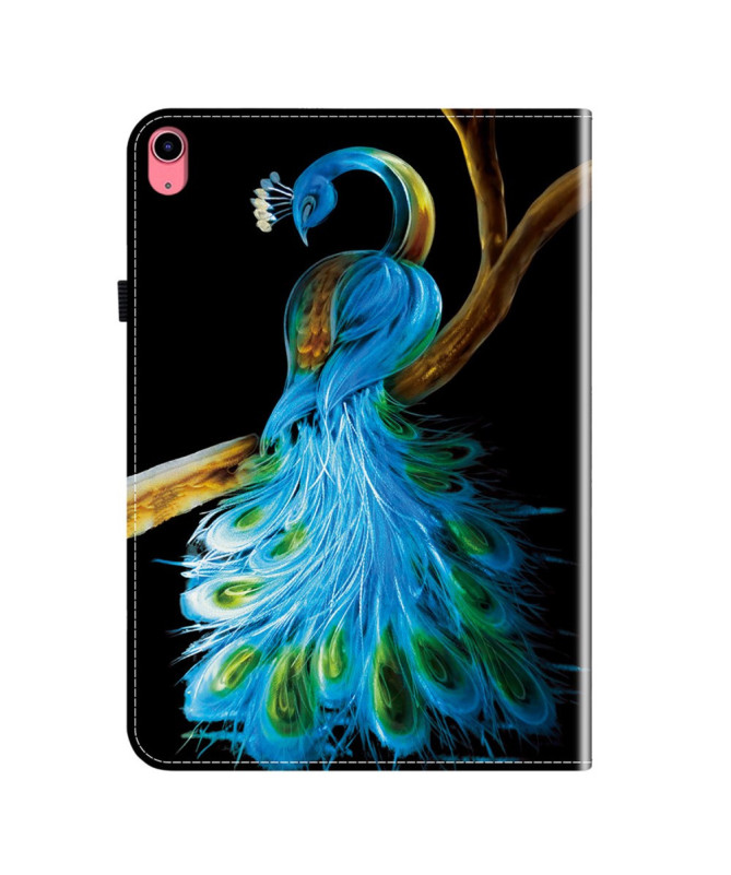 Housse iPad 10.9 (2022) / iPad (2025) Paon Bleu