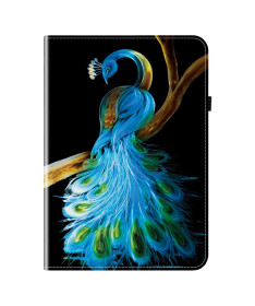 Housse iPad 10.9 (2022) / iPad (2025) Paon Bleu