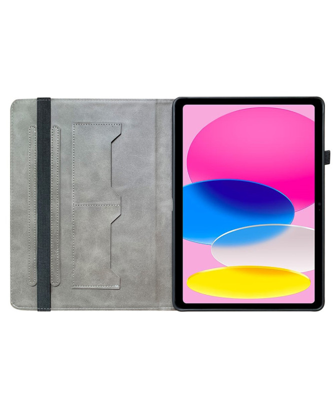 Housse iPad 10.9 (2022) / iPad (2025) Paon Bleu