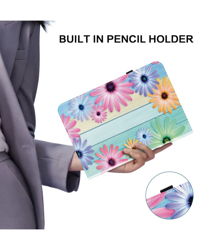 Housse iPad 10.9 (2022) / iPad (2025) Fleurs Pastel