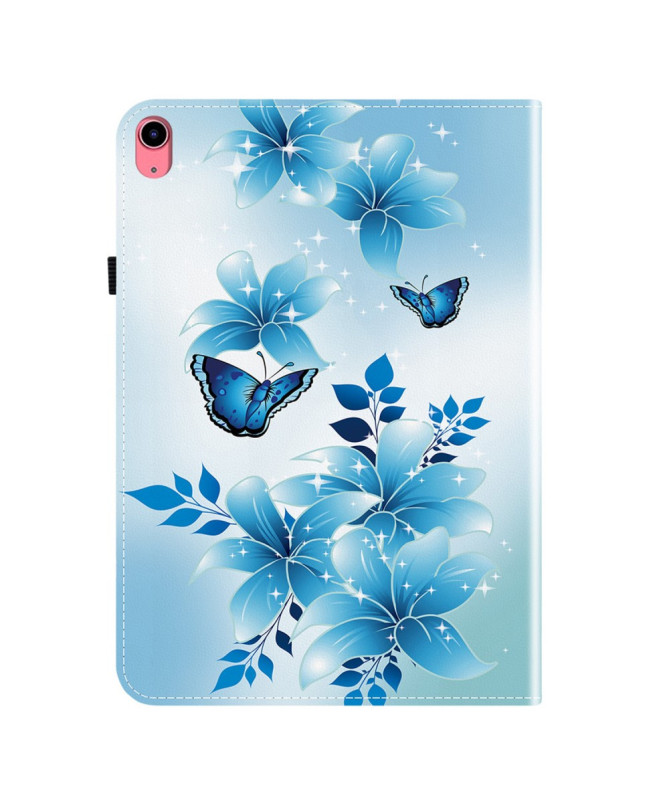 Housse iPad 10.9 (2022) / iPad (2025) Bleu Papillon