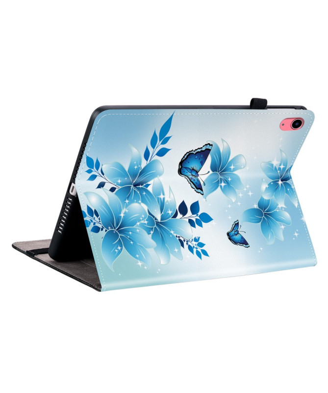 Housse iPad 10.9 (2022) / iPad (2025) Bleu Papillon