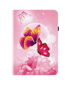 Housse iPad 10.9 (2022) / iPad (2025) Papillon Rose