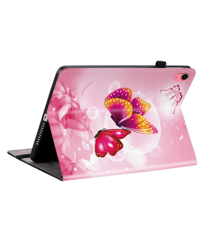 Housse iPad 10.9 (2022) / iPad (2025) Papillon Rose
