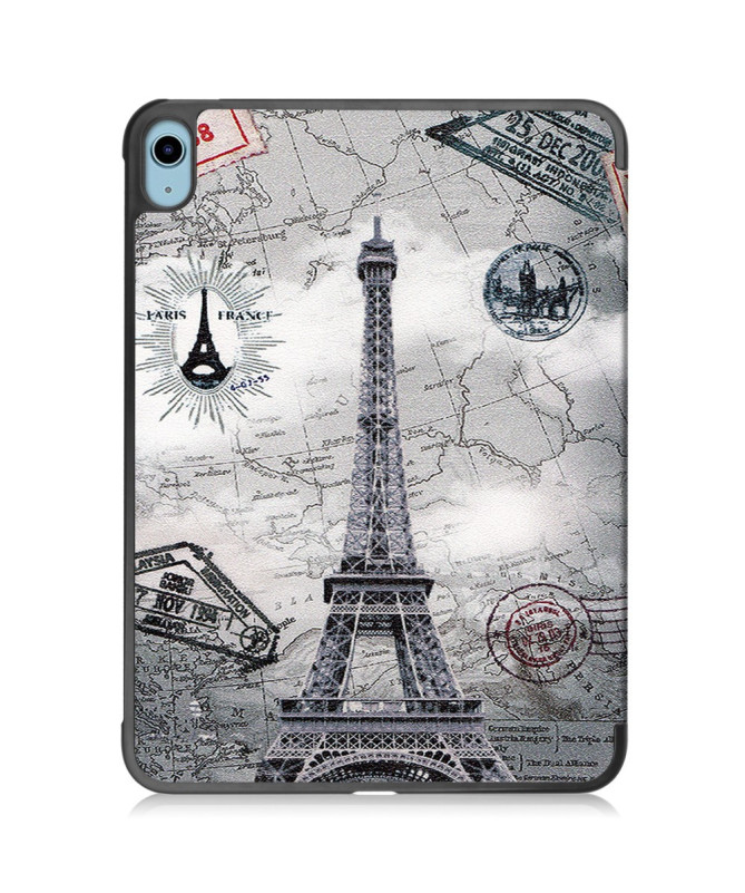 Housse iPad 10.9 (2022) / iPad (2025) Tour Eiffel vintage