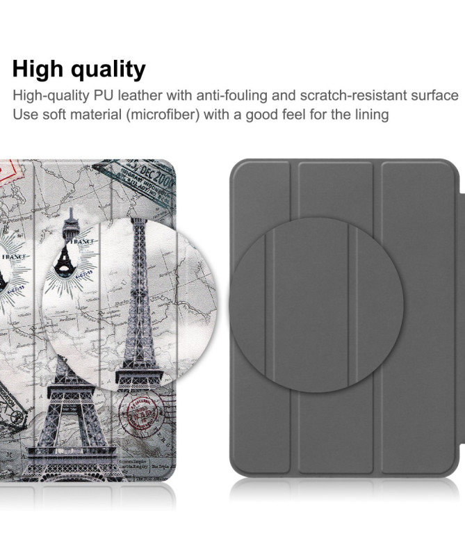Housse iPad 10.9 (2022) / iPad (2025) Tour Eiffel vintage