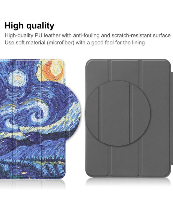 Housse iPad 10.9 (2022) / iPad (2025) Nuit Tourbillonnante avec support - photo 4
