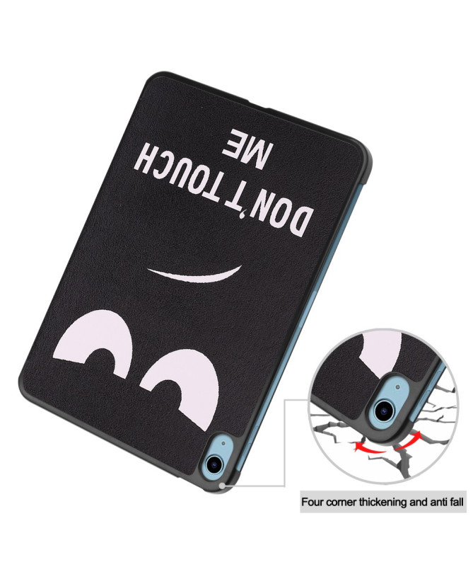 Housse iPad 10.9 (2022) / iPad (2025) Don’t Touch Me avec support