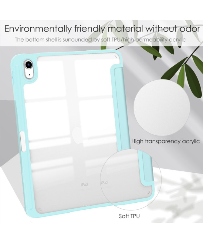 Housse iPad 10.9 (2022) / iPad (2025) Transparente avec Support