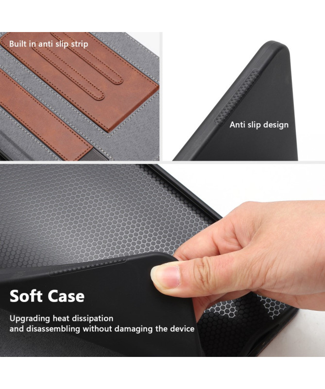Housse iPad (2025) / 10.9 (2022) avec support, porte-cartes | Regano