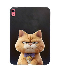 Coque iPad (2025) / 10.9 (2022) fine et souple motif chat sérieux | Lo
