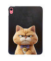 Coque iPad (2025) / 10.9 (2022) fine et souple motif chat sérieux | Lo
