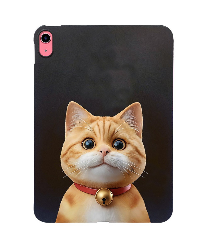 Coque iPad (2025) / 10.9 (2022) fine et souple motif chat | Minou