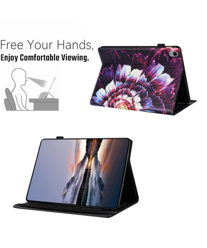 Housse iPad (2025) / 10.9 (2022) avec support et poches cartes | Bloomflare - photo 3