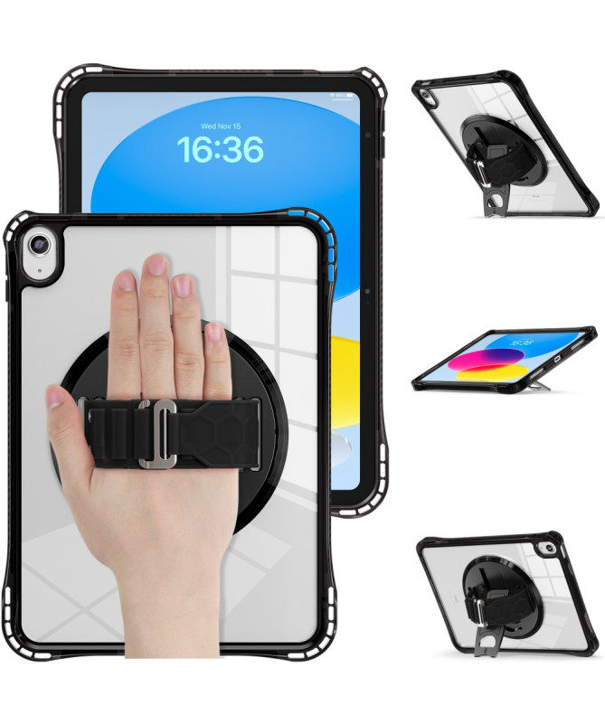 Coque iPad (2025) / 10.9 (2022) avec sangle main et bandoulière | Rigg