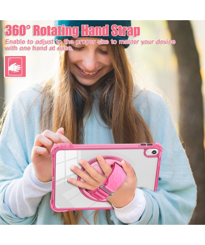 Coque iPad (2025) / 10.9 (2022) avec sangle main et bandoulière | Rigg
