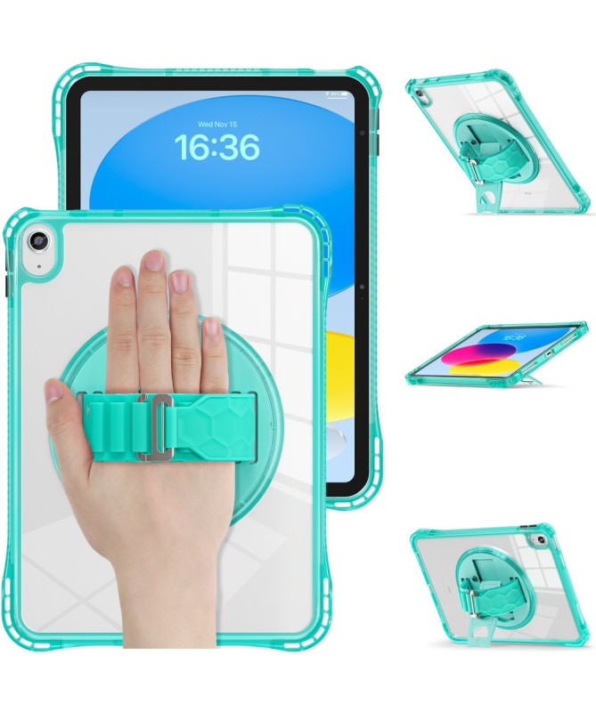 Coque iPad (2025) / 10.9 (2022) avec sangle main et bandoulière | Rigg