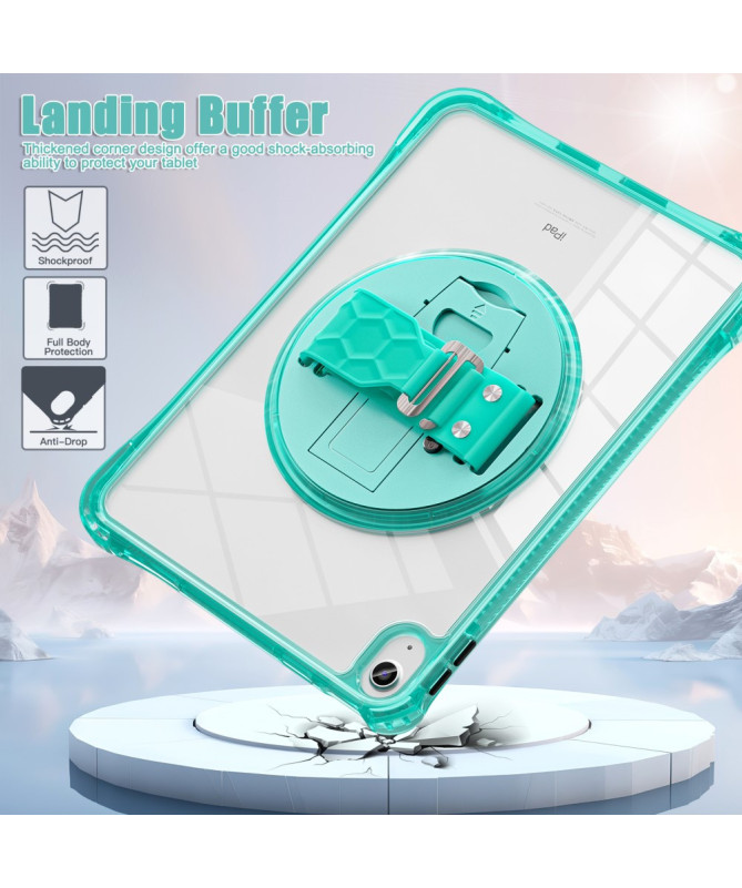 Coque iPad (2025) / 10.9 (2022) avec sangle main et bandoulière | Rigg