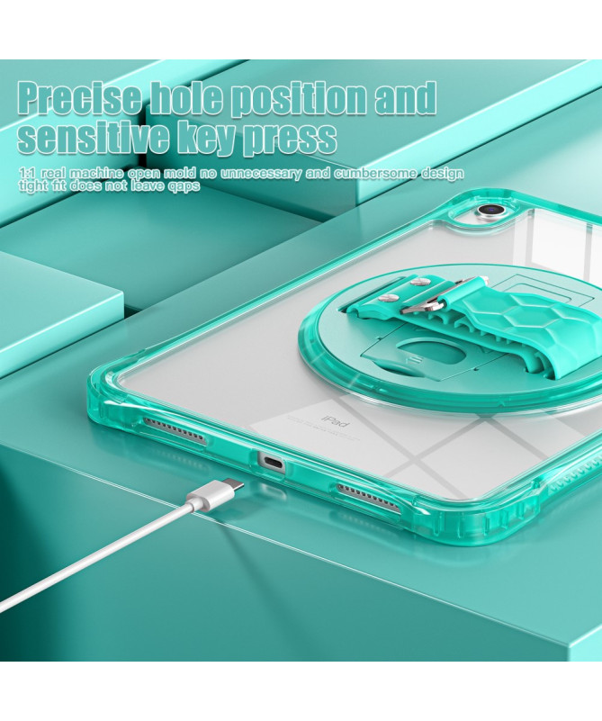 Coque iPad (2025) / 10.9 (2022) avec sangle main et bandoulière | Rigg