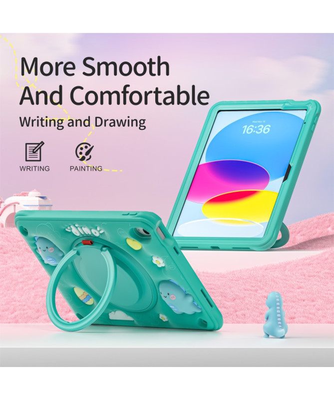 Coque iPad (2025) / 10.9 (2022) avec poignée rotative et suspension mu