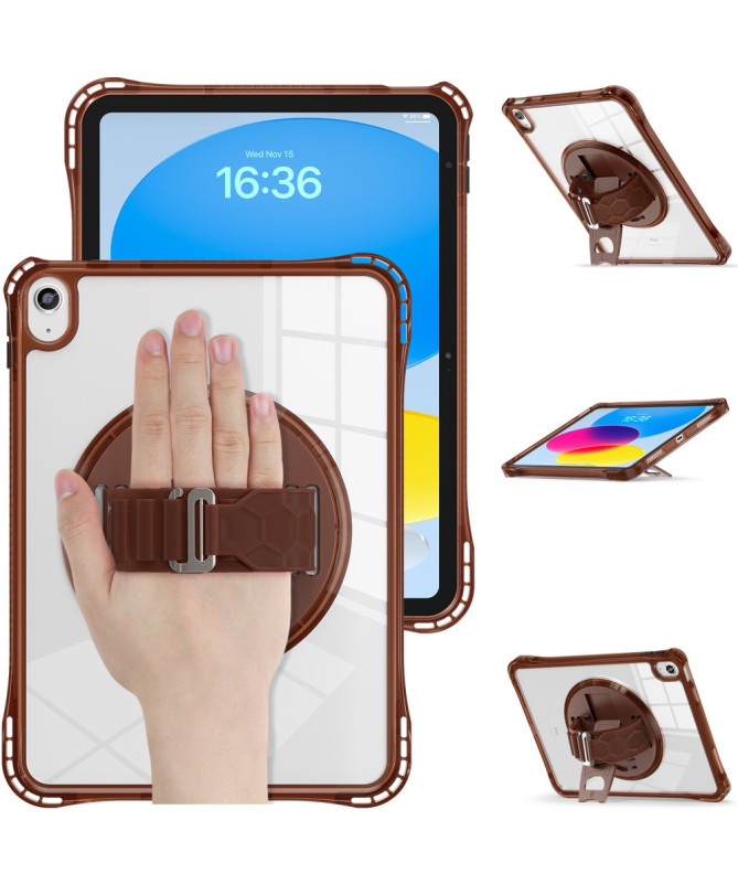 Coque iPad (2025) / 10.9 (2022) avec sangle main et bandoulière | Rigg