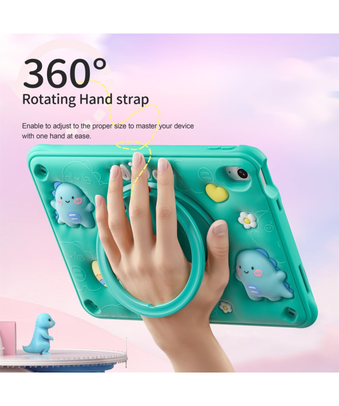 Coque iPad (2025) / 10.9 (2022) avec poignée rotative et suspension mu