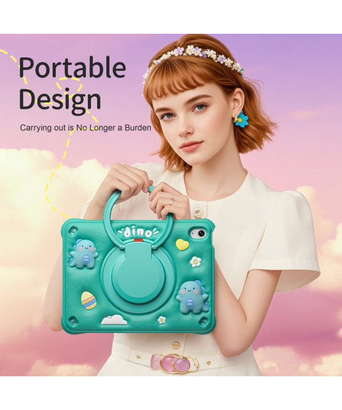 Coque iPad (2025) / 10.9 (2022) avec poignée rotative et suspension mu