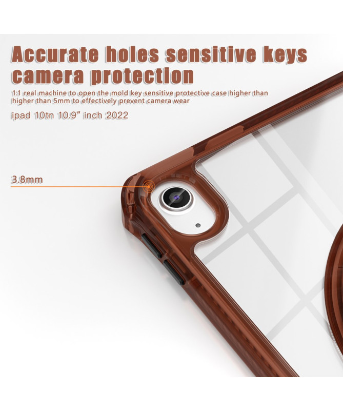Coque iPad (2025) / 10.9 (2022) avec sangle main et bandoulière | Rigg