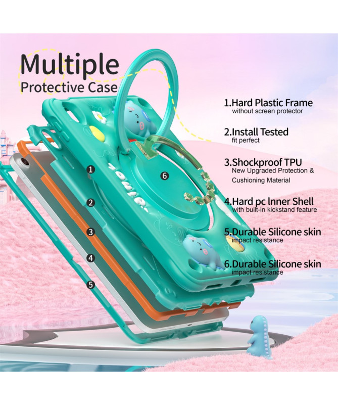 Coque iPad (2025) / 10.9 (2022) avec poignée rotative et suspension mu