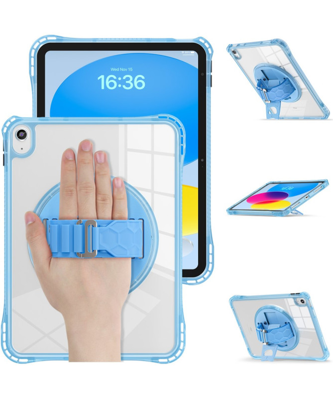 Coque iPad (2025) / 10.9 (2022) avec sangle main et bandoulière | Rigg