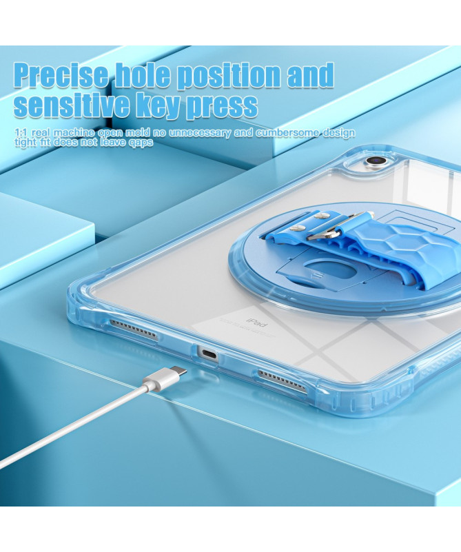 Coque iPad (2025) / 10.9 (2022) avec sangle main et bandoulière | Rigg