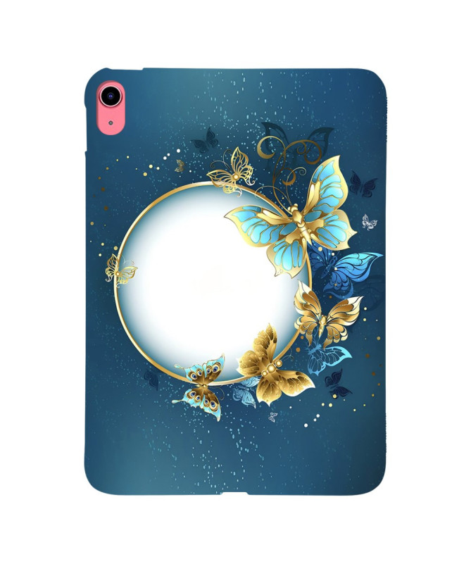 Coque iPad 10.9 (2022/2025) Cercle Papillon