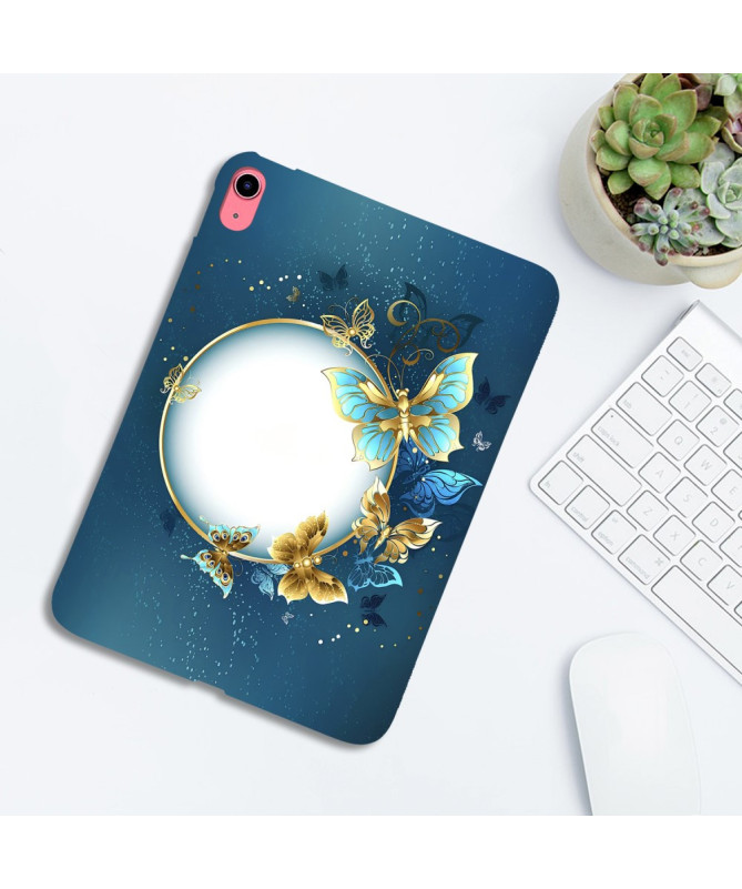 Coque iPad 10.9 (2022/2025) Cercle Papillon