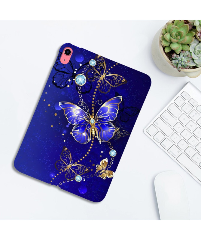 Coque iPad 10.9 (2022/2025) TPU Slim - Butterfly Jewel