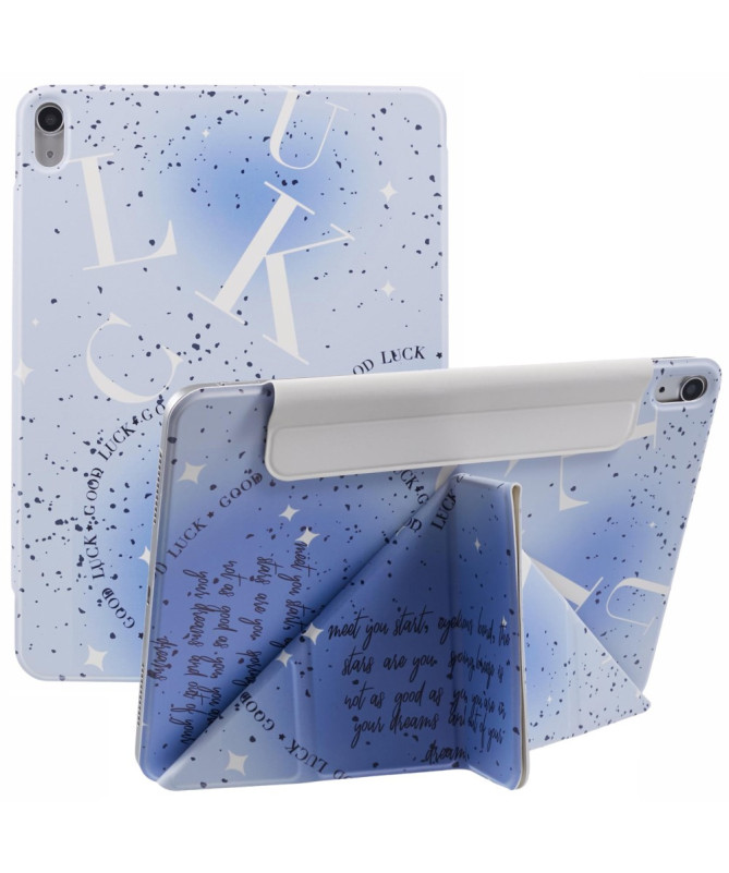 Housse iPad (2025) / 10.9 (2022) Smart Cover Origami | Blue Luck