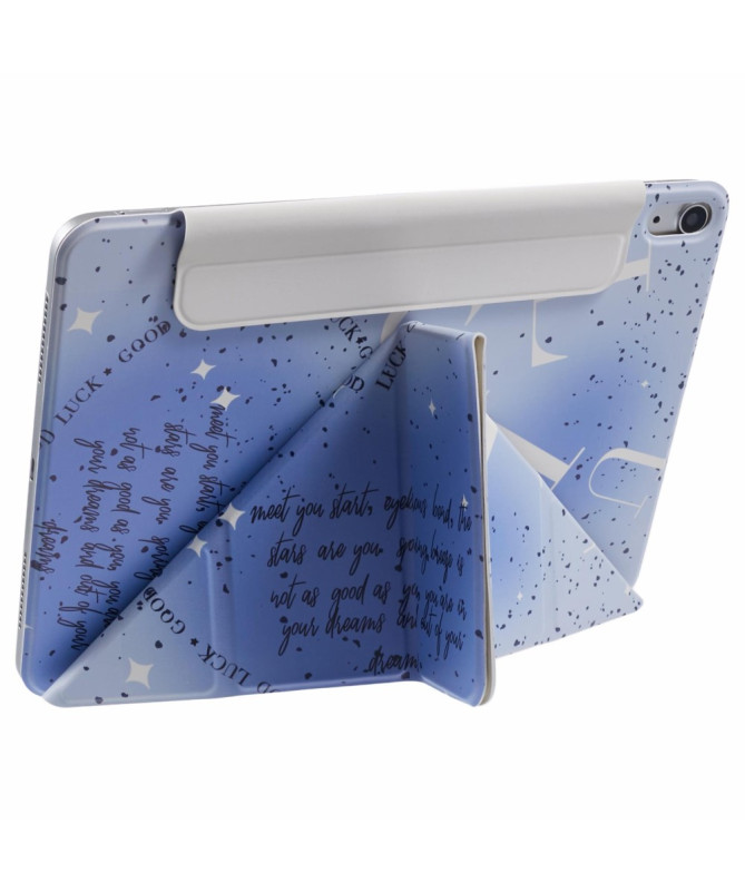 Housse iPad (2025) / 10.9 (2022) Smart Cover Origami | Blue Luck