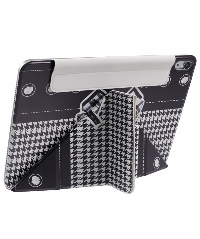 Housse iPad (2025) / 10.9 (2022) Smart Cover Origami | Houndstooth Bow