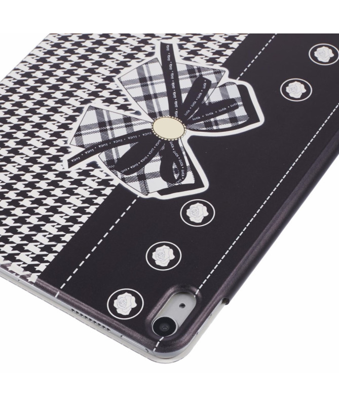 Housse iPad (2025) / 10.9 (2022) Smart Cover Origami | Houndstooth Bow