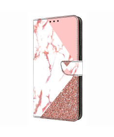 Housse Google Pixel 9 / 9 Pro | Marbre Rose Pailleté